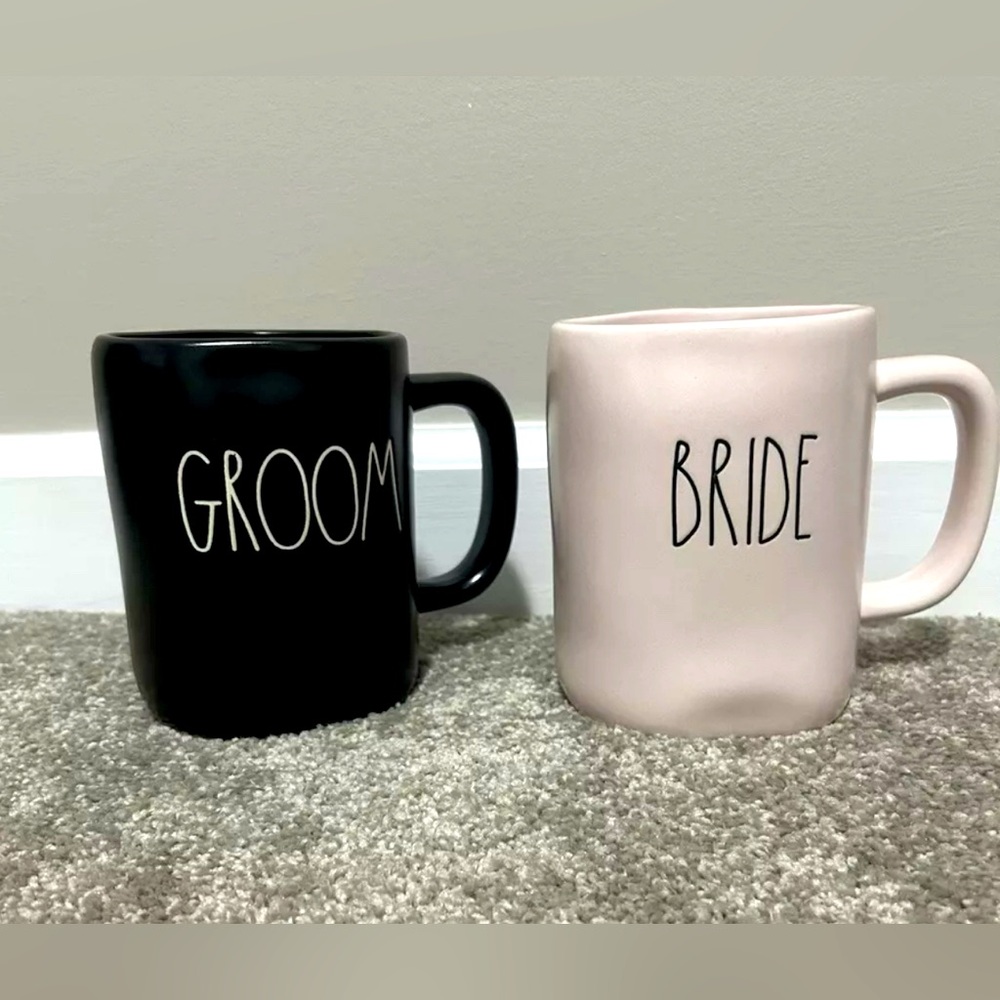 Rae Dunn “Bride & Groom” Mug Set